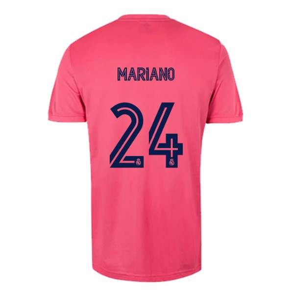Camiseta Real Madrid Segunda Equipación NO.24 Mariano 2020-2021 Rosa
